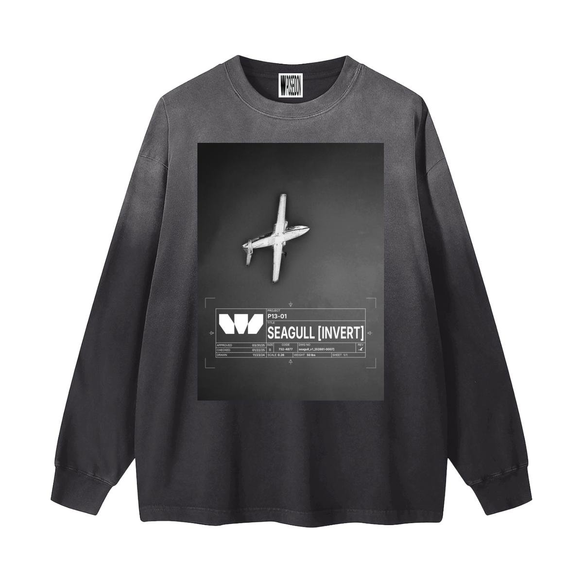 Sun-Faded Black / Front